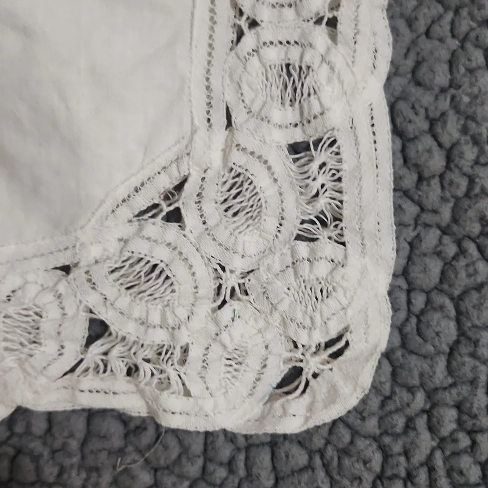 Vintage White Cotton Bib